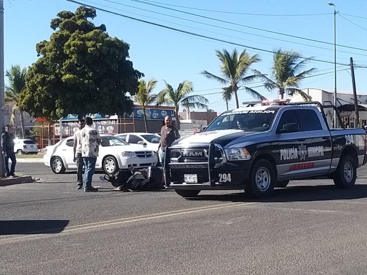 Diario del Yaqui Choca motociclista con camión urbano