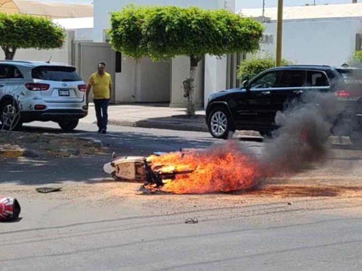 Diario Del Yaqui Arde Motocicleta En La Zona Norte De Ciudad Obreg N