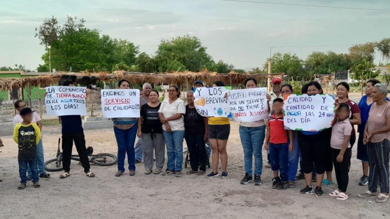 Diario Del Yaqui En Navojoa Protestan Habitantes De Tierra Blanca Por