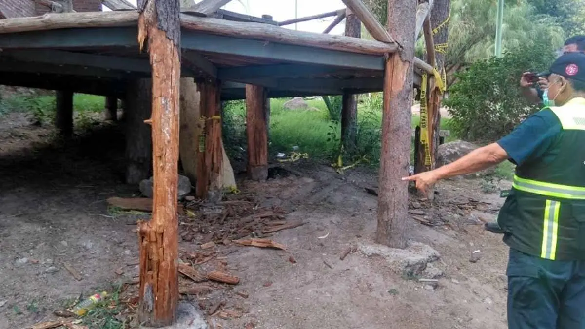 Clausuran mirador en Parque El Rebote en Pueblo Viejo