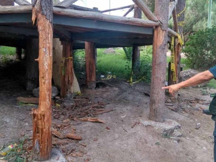Clausuran mirador en Parque El Rebote en Pueblo Viejo Clausuran mirador en Parque El Rebote en Pueblo Viejo