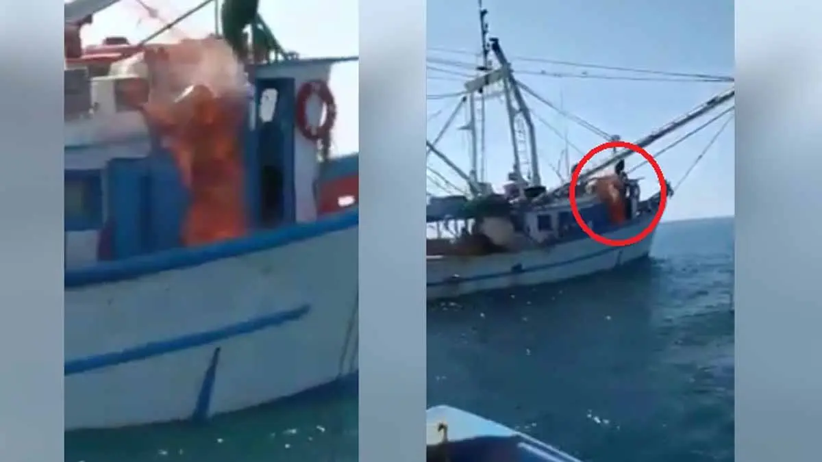 Se incendia barco en Santa Bárbara
