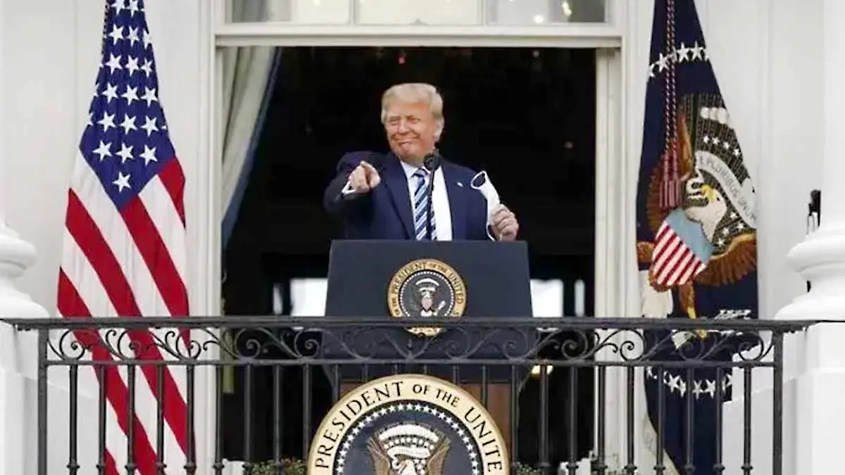 Doland Trump reaparece después de contagiarse de Covid-19