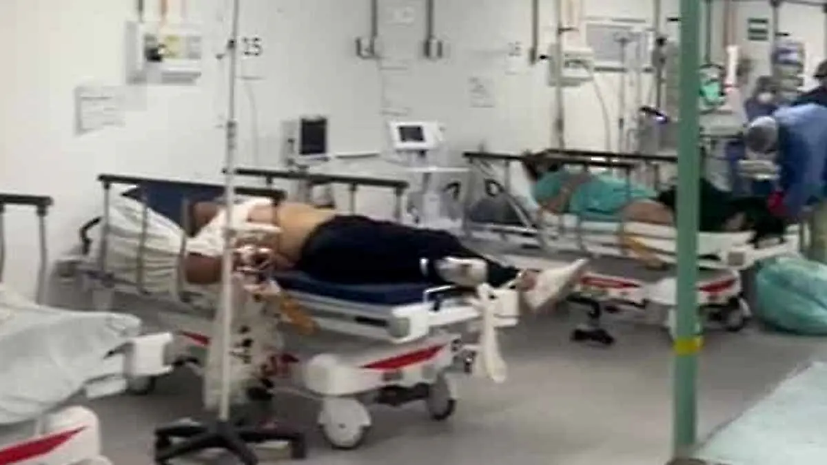 Exhiben en VIDEO sala Covid-19 a tope, con pacientes intubados