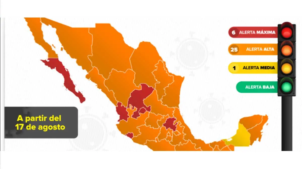 Campeche, primer estado en pasar a semáforo amarillo