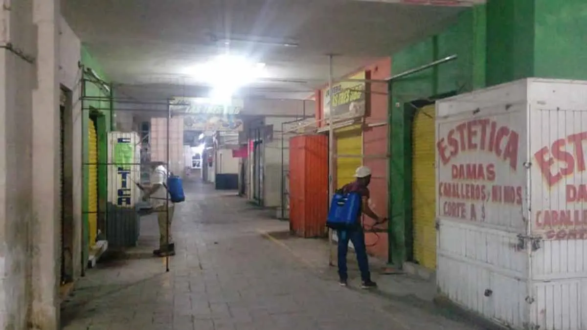 Desinfectan Mercado