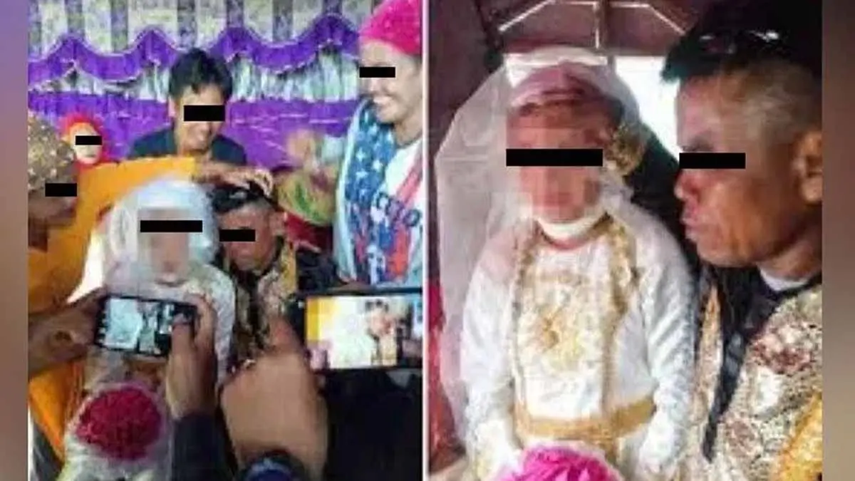 Casan a jovencita de 13 años y con su prometido de 48