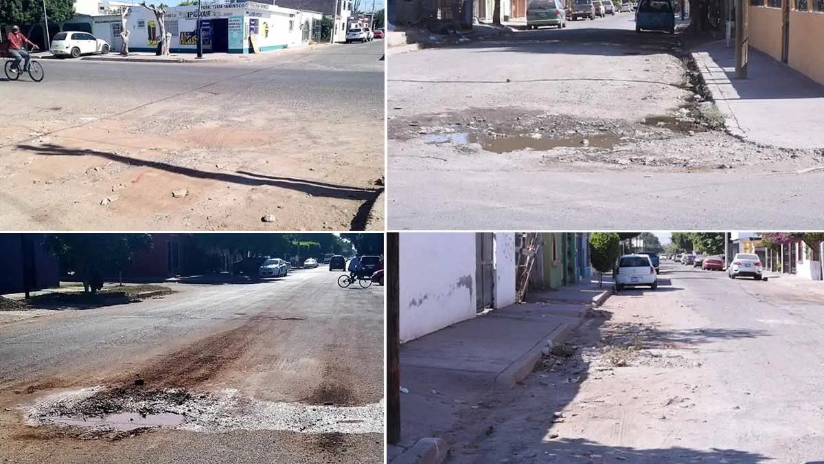 Una £cortina de baches