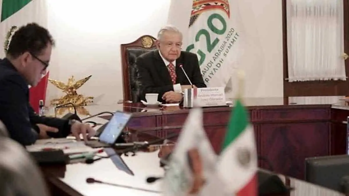 AMLO pide al G20 ayudar a los pobres, no nada más a empresas en quiebra