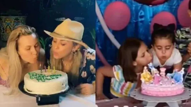 Aracely Arámbula y Michelle Vieth recrean la pelea de apagar las velitas Aracely Arámbula y Michelle Vieth recrean la pelea de apagar las velitas