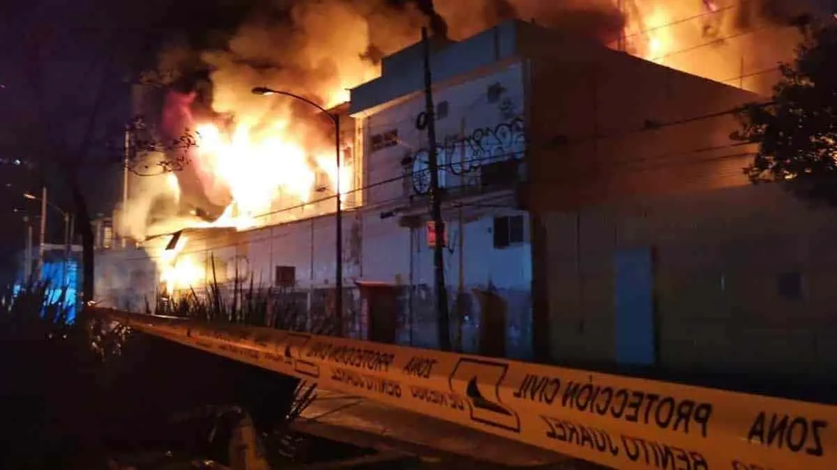 Se registra incendio en CDMX