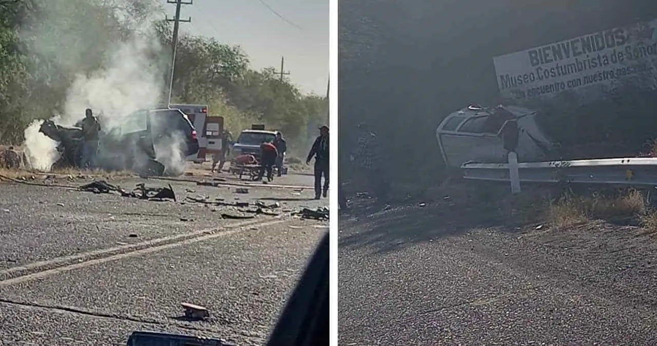 Fuerte accidente carretero deja 4 lesionados y un muerto