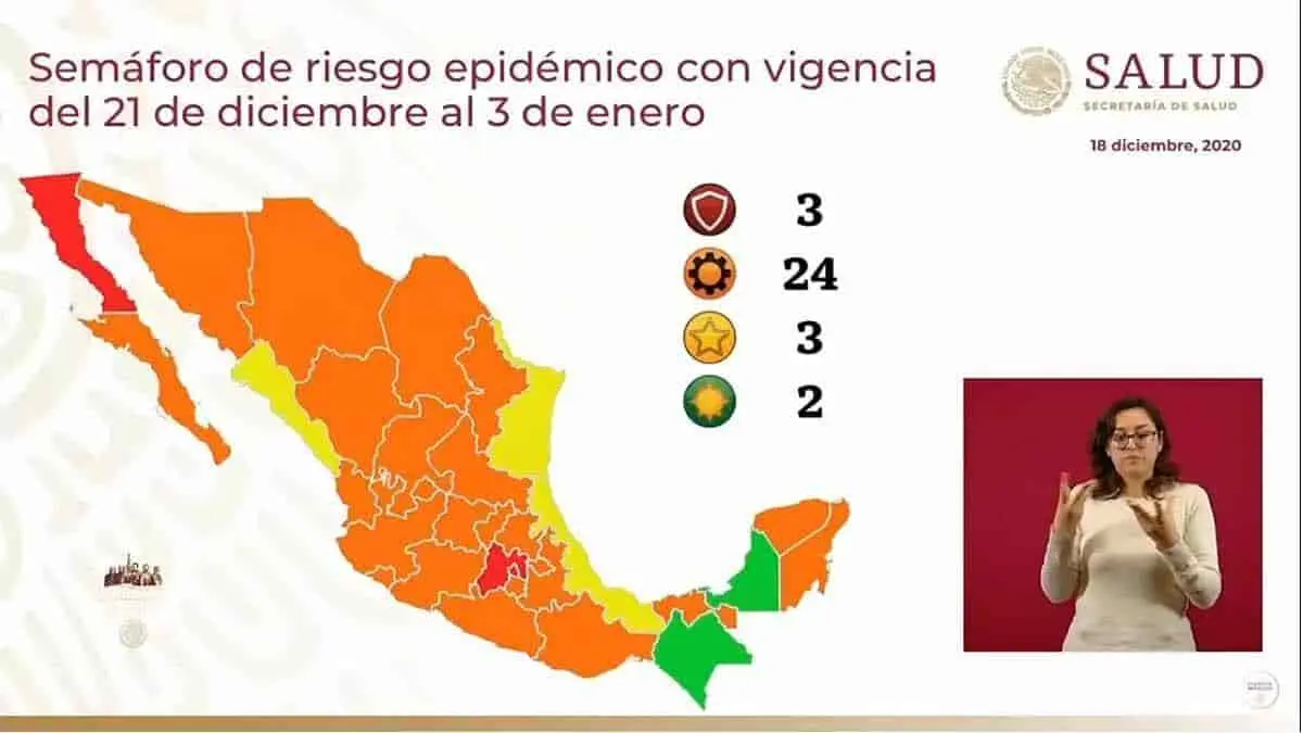 Sonora está a punto de entrar a semáforo en rojo