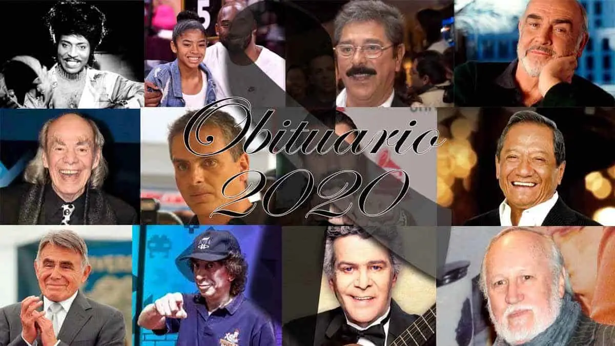 Obituario: Celebridades que fallecieron en el 2020