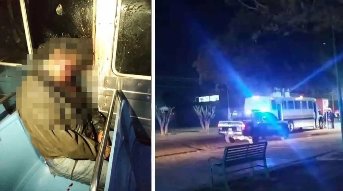 Cajeme: Ejecutan a una persona arriba del camión en la Plaza Álvaro Obregón