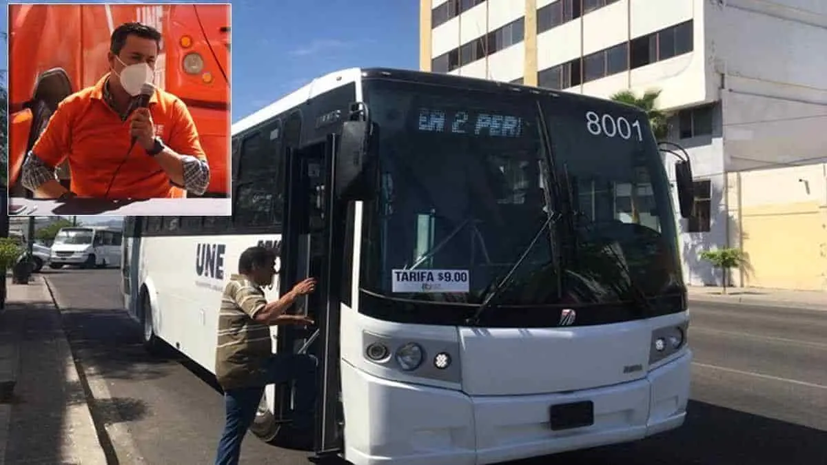 Reducen horario de camiones urbanos