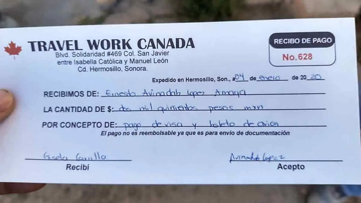 Los engañan con trabajo en Canadá