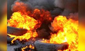 Denuncian quema de llantas en el valle para evitar heladas Denuncian quema de llantas en el valle para evitar heladas