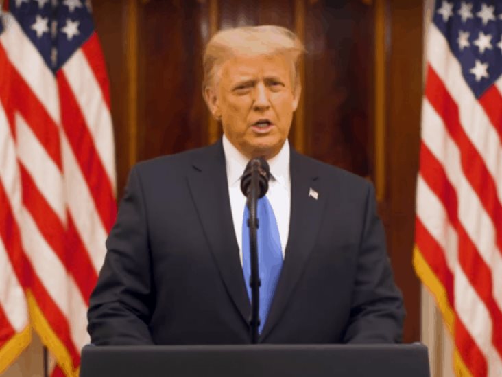 El último mensaje de Donald Trump como presidente de Estados Unidos El último mensaje de Donald Trump como presidente de Estados Unidos