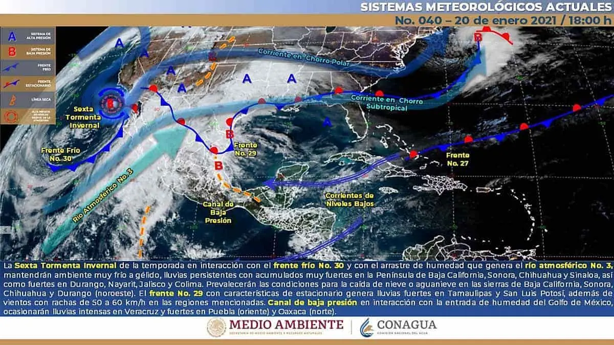 Esta noche se prevén lluvias fuertes en la sierra de Sonora