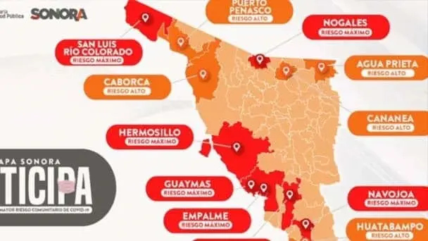 Cajeme y Navojoa pasan a semáforo rojo