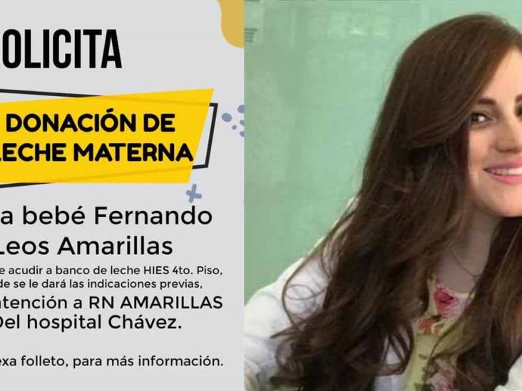 Piden donar leche materna para bebé de Vashty Piden donar leche materna para bebé de Vashty