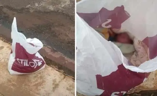 Encuentra a recién nacida abandonada dentro de una bolsa