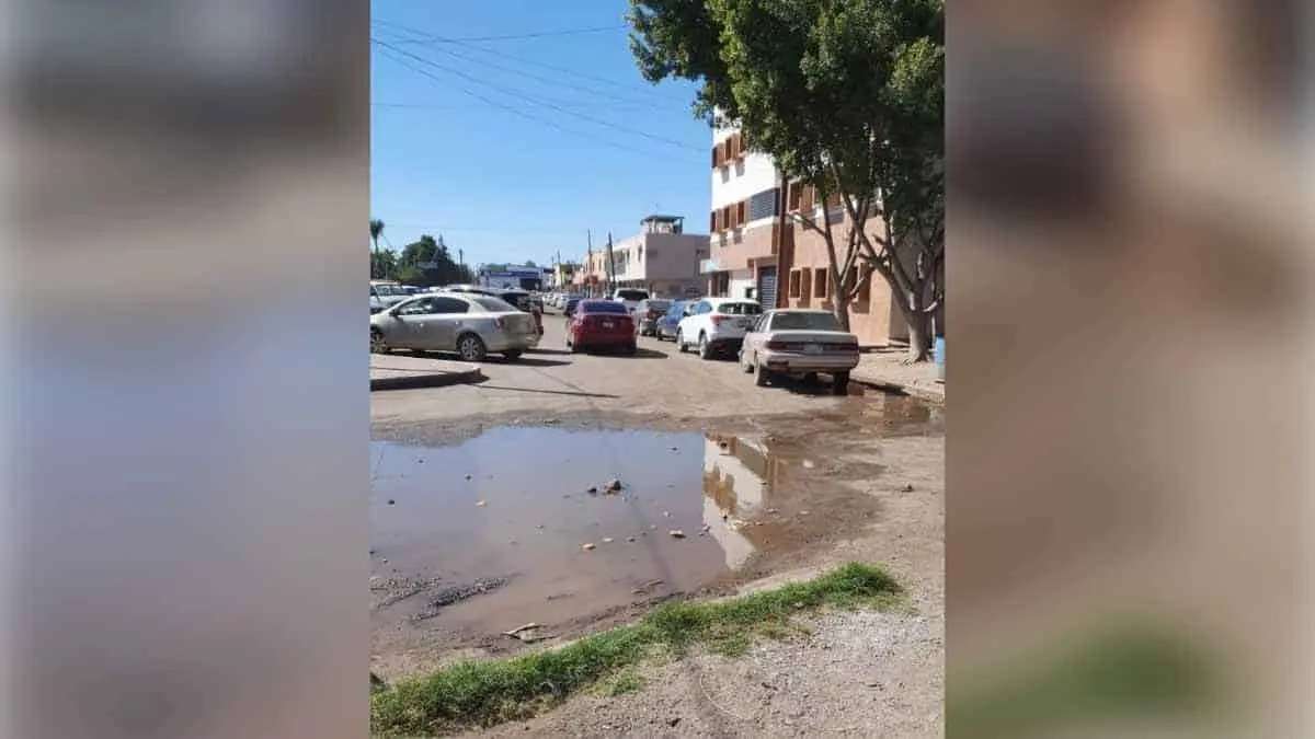 Fuga de agua cumple 3 meses en Navojoa