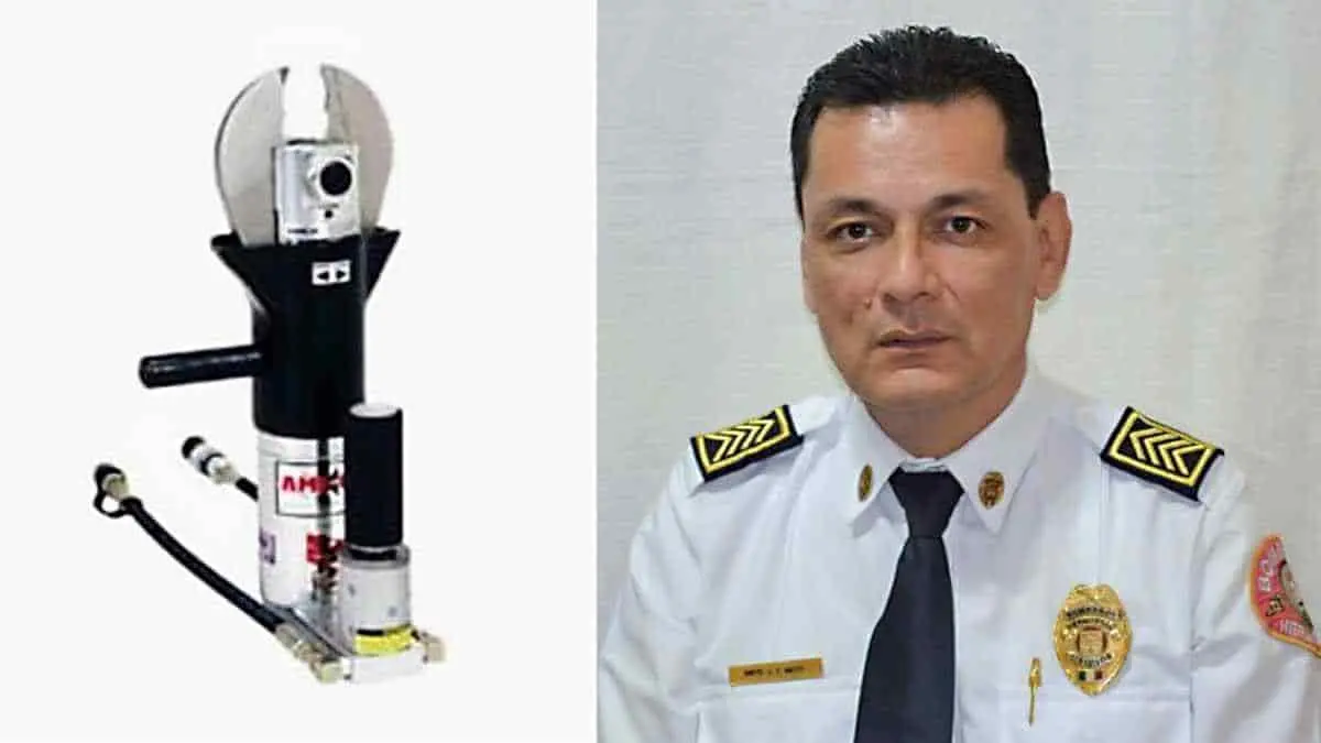 Bomberos recupera cortadora hidráulica extraviada