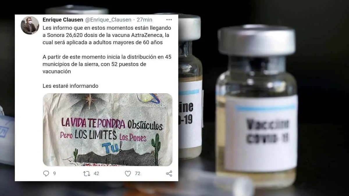 Sonora cuenta con más vacunas contra el Covid-19