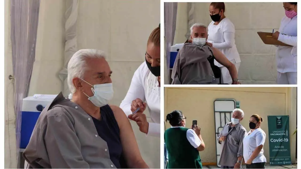 Enrique Guzmán recibe vacuna contra Covid-19