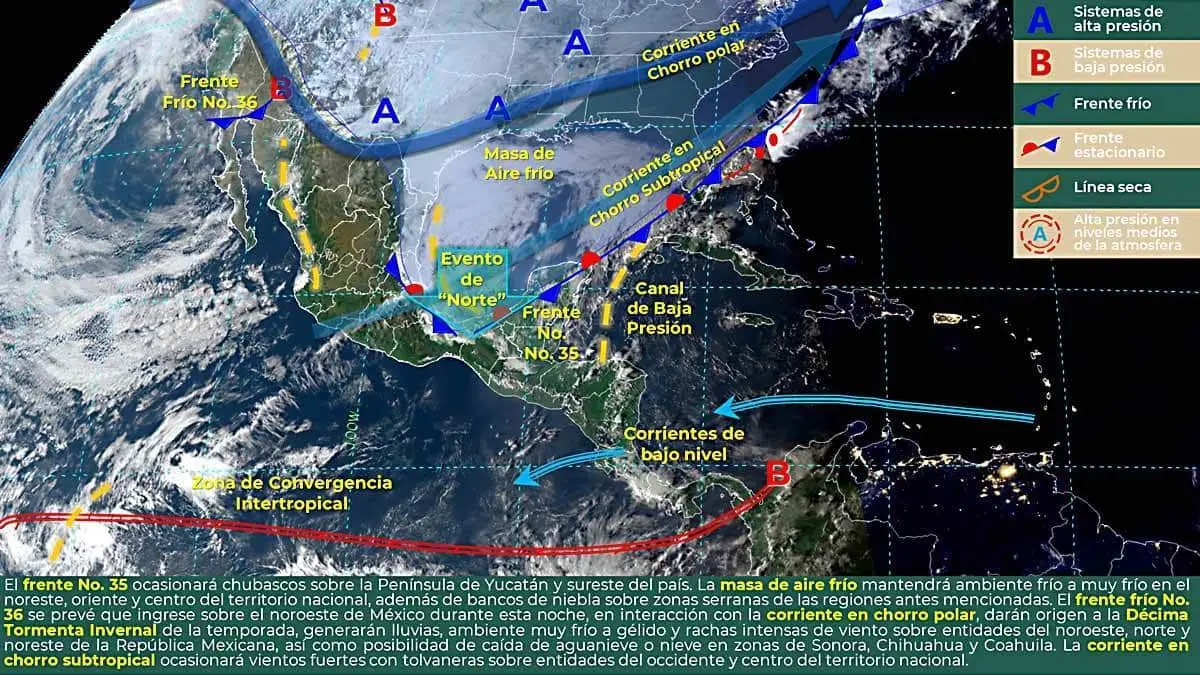 Nuevo frente frío para Sonora