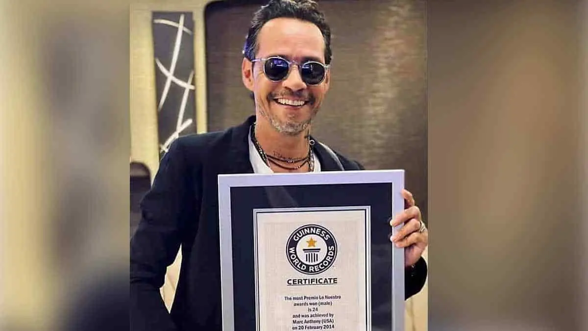 Consigue Marc Anthony su tercer récord Guinness