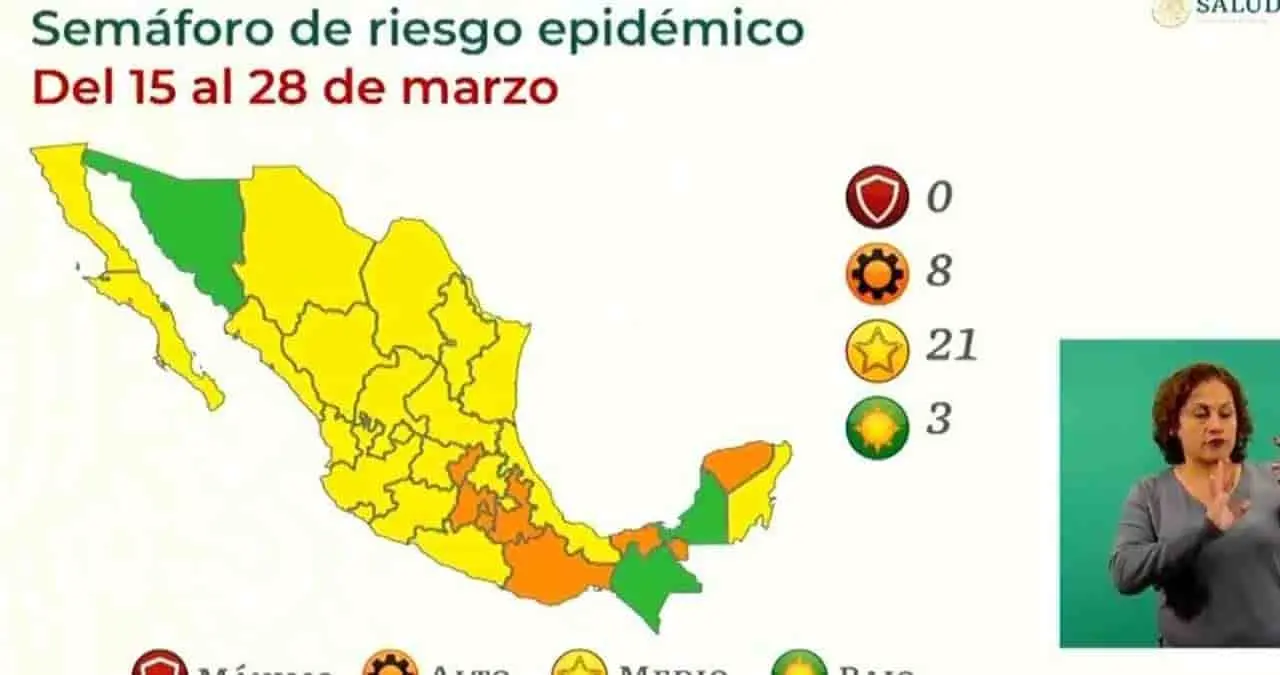 Sonora pasa a semáforo verde