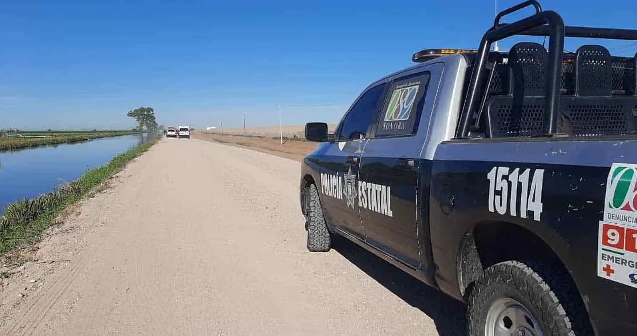 Flota cadáver en canal del Valle del Yaqui