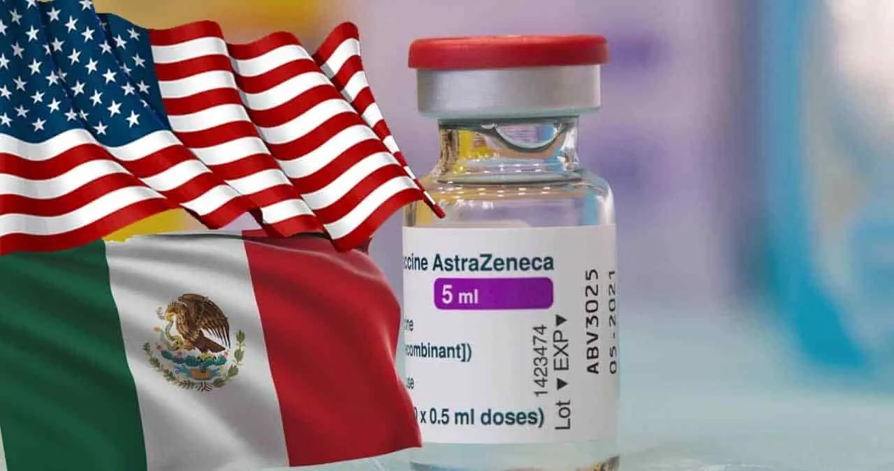 Llegarán vacunas AstraZeneca de Estados Unidos
