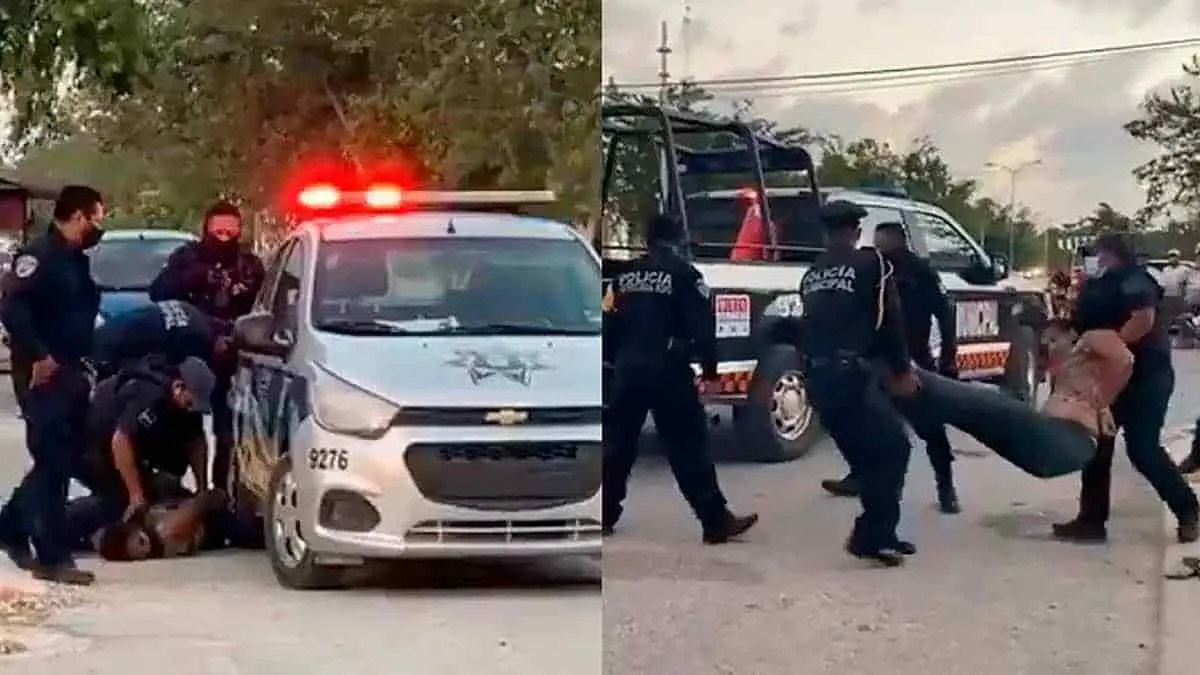 Policías someten a mujer y la matan al estilo George Floyd