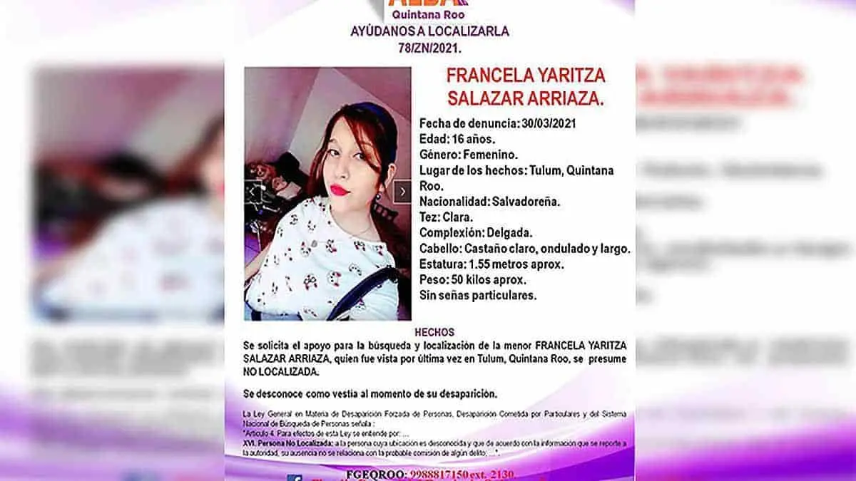 Desaparece hija mayor de mujer asesinada por policías de Tulum
