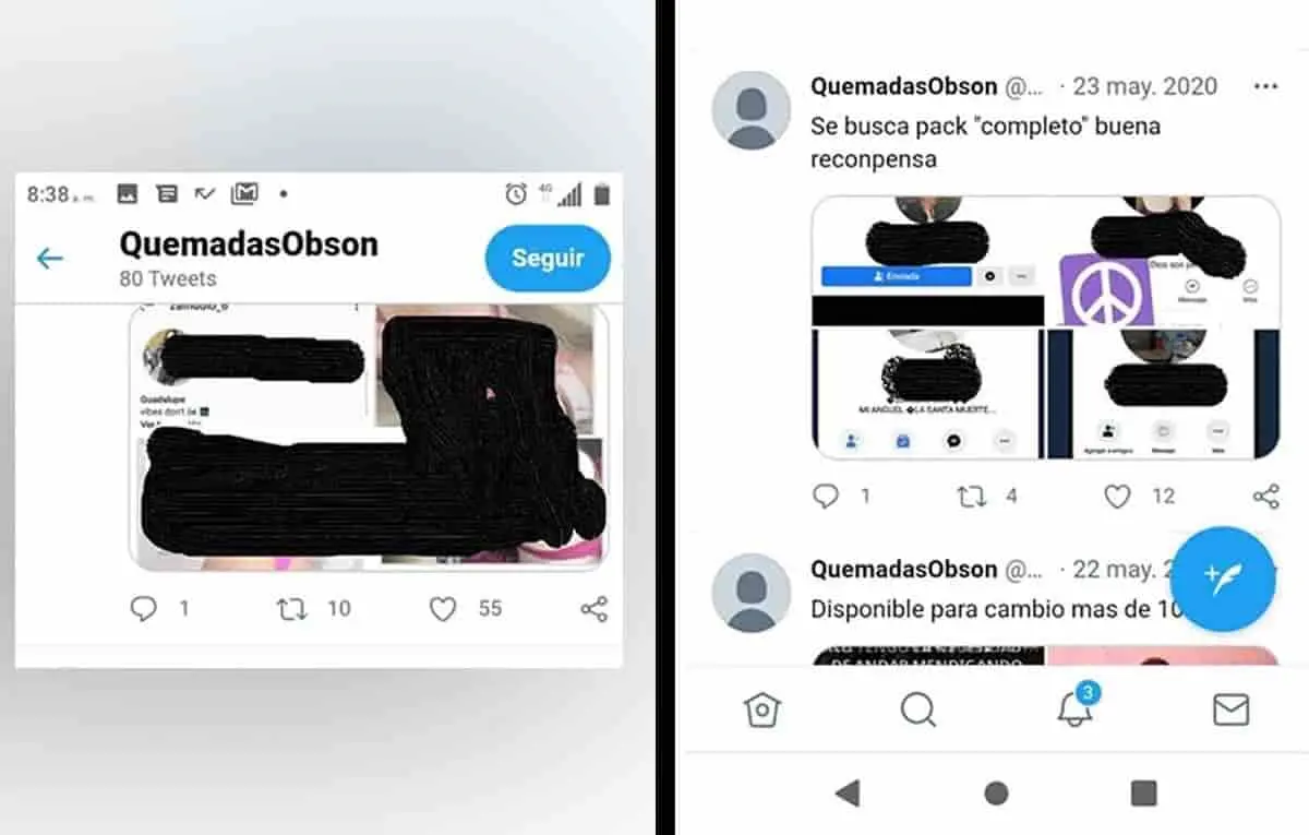 Ofertan e intercambian packs de jovencitas por Twitter
