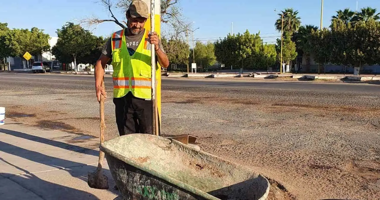 Tapar baches, es su sustento