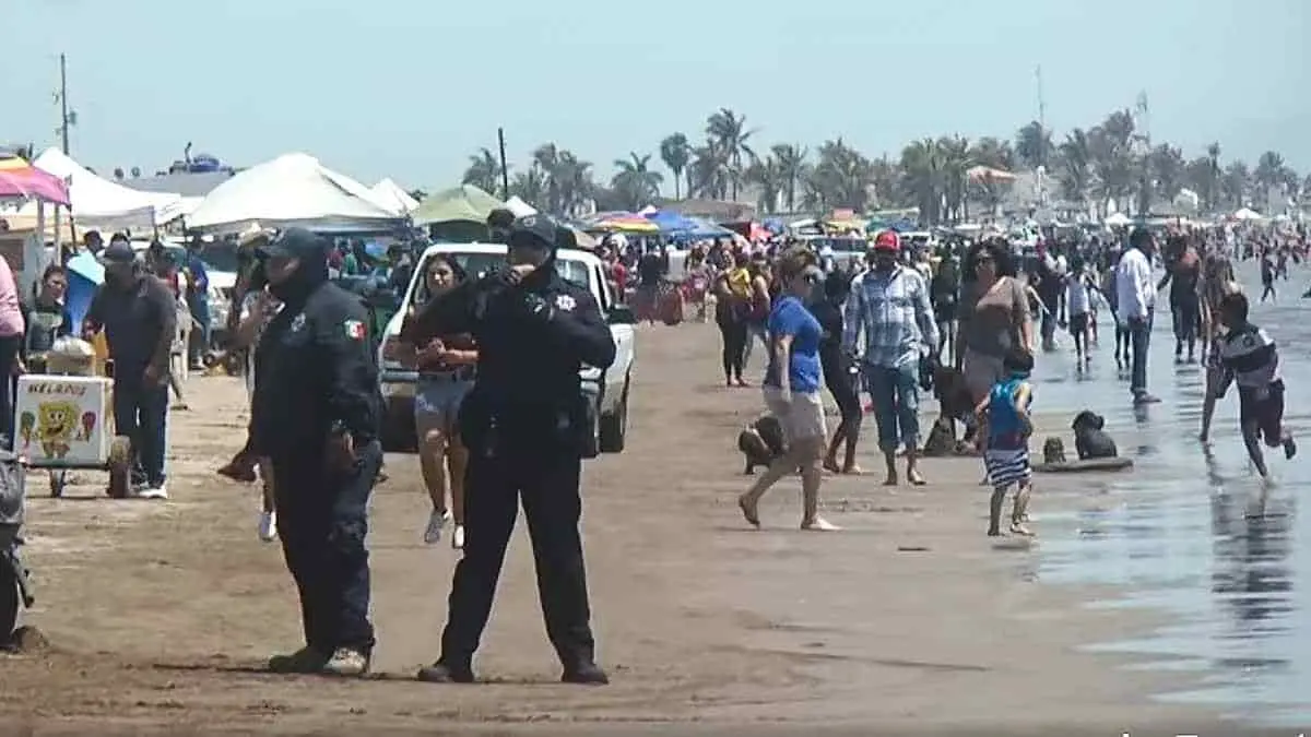 Saldo blanco en playas y carreteras de Huatabampo durante Semana de Pascua