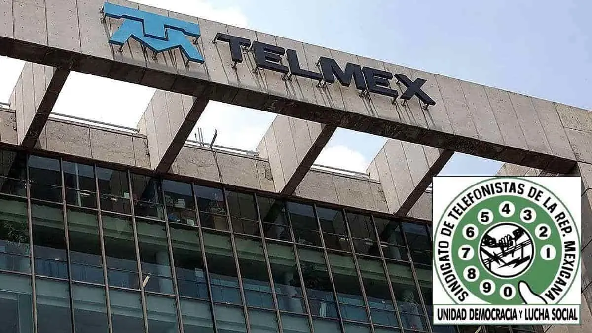 Trabajadores de Telmex laboran bajo protesta