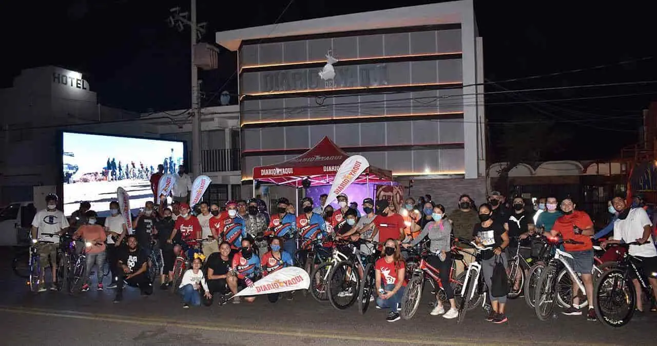 Se une OBR en Bici a los festejos de Diario del Yaqui