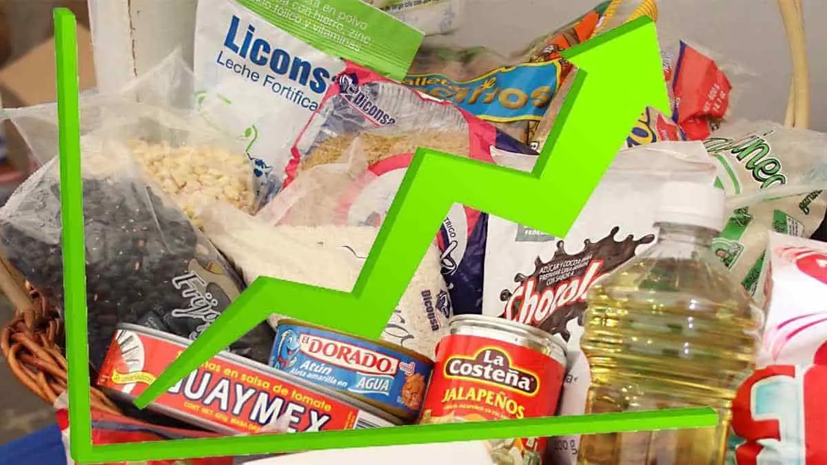 Aumentan los precios de productos de la canasta básica