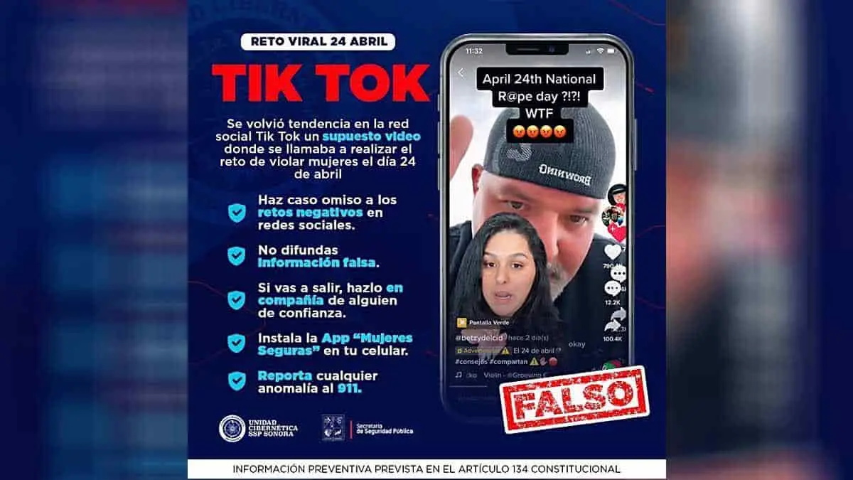 Advierten sobre reto para el Día Internacional de la Violación