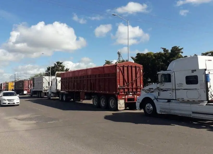 Transportistas foráneos acaparan flete en el Mayo