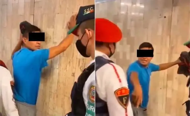 Video."Vienen besándose": Sacan del metro a sujeto por agredir a pareja gay