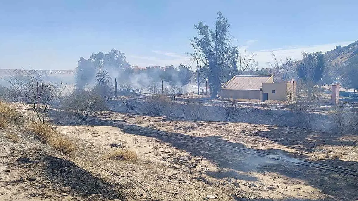 Arde parque recreativo La Sauceda