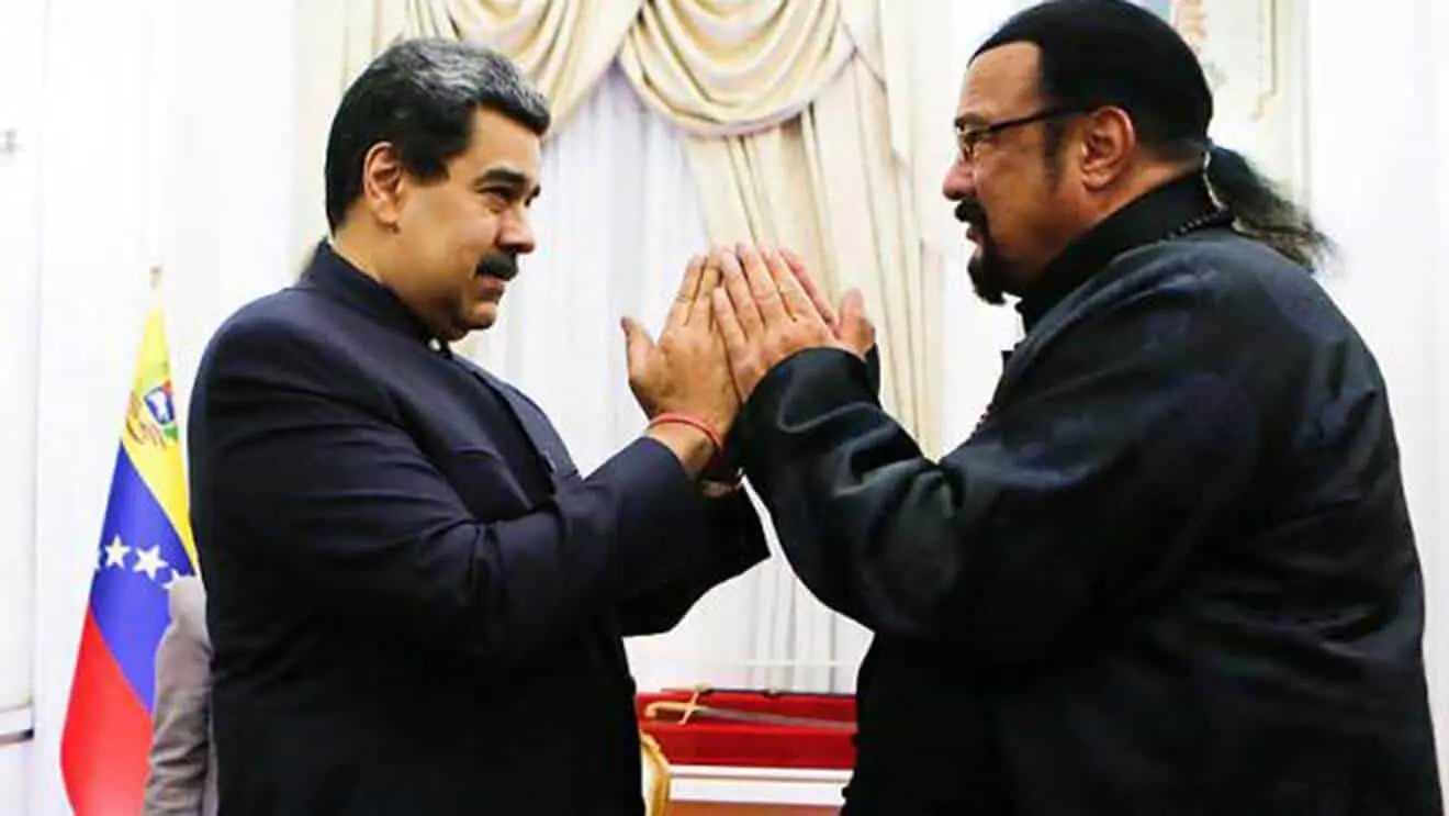 Se reúnen Steven Segal y Nicolás Maduro