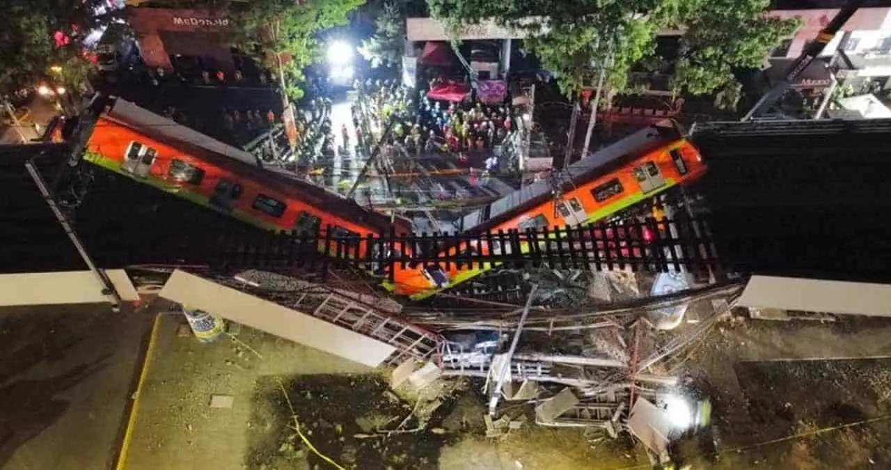 Nuevo video del accidente del metro en la CDMX